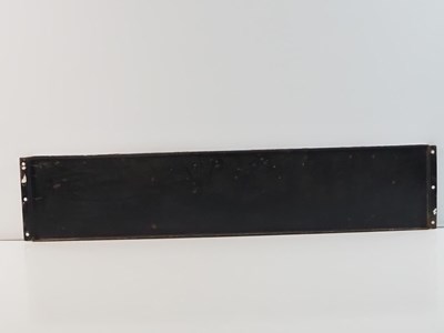 Lot 330 - A Danish railway flanged enamel sign 'Tog til...