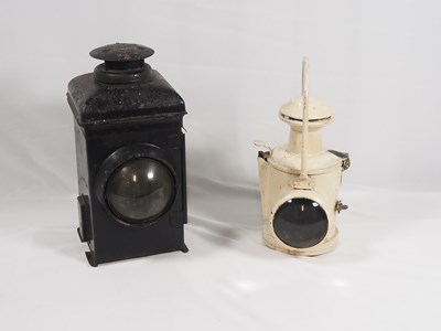 Lot 334 - A 1950's Adlake railway side-lamp and a...