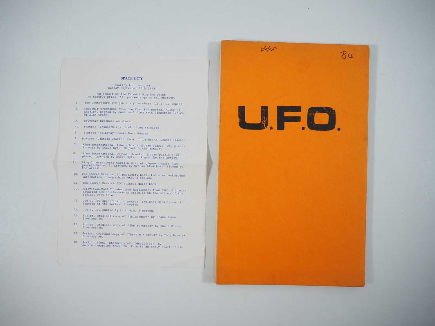 Lot 193 - U.F.O. Gerry Anderson 'The Ordeal' original...