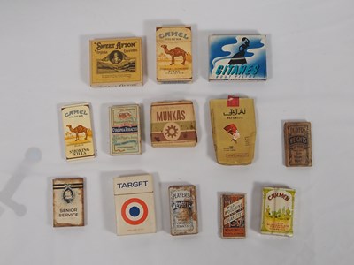 Lot 345 - A collection of 20th century cigarette packets...