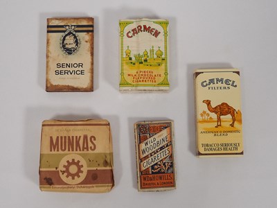Lot 345 - A collection of 20th century cigarette packets...