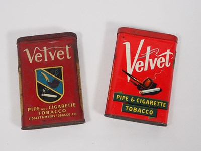 Lot 349 - Two 1940's Velvet branded pipe and cigarette...