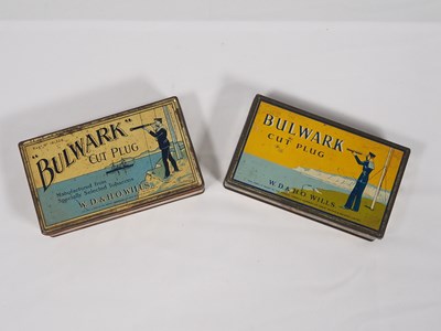 Lot 351 - Two Bulwark Cut Plug tobacco tins, mid-20th...