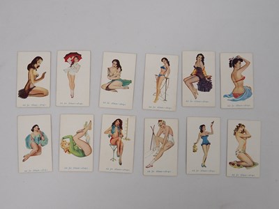 Lot 358 - A set of Allman Magnums pin-up cigarette cards,...