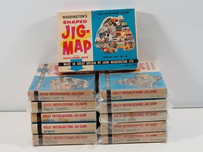 Lot 383 - A group of WADDINGTONS early 1970s Jig-Map...