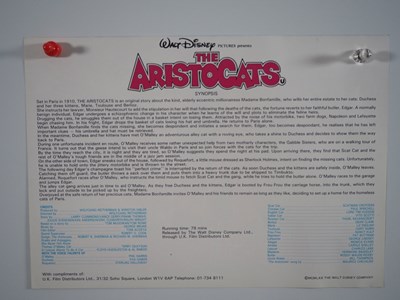 Lot 110 - WALT DISNEY: THE ARISTOCATS (1970) UK 60" x 40"...