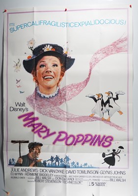 Lot 106 - WALT DISNEY: MARY POPPINS (1964) - A 60" x 40"...