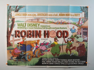 Lot 107 - WALT DISNEY: ROBIN HOOD - A group of UK Quad...