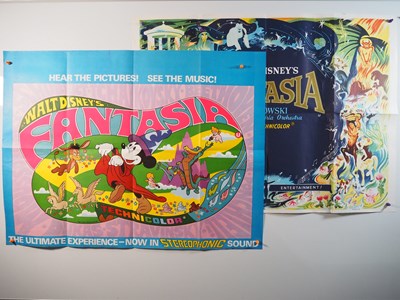 Lot 104 - WALT DISNEY: FANTASIA! - A pair of UK Quad...