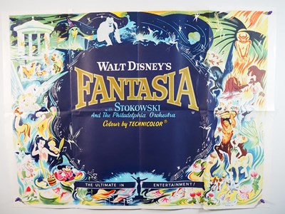 Lot 104 - WALT DISNEY: FANTASIA! - A pair of UK Quad...