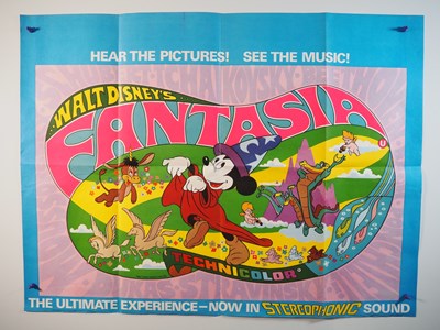 Lot 104 - WALT DISNEY: FANTASIA! - A pair of UK Quad...