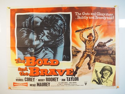 Lot 77 - THE BOLD AND THE BRAVE (1956) - UK Quad film...