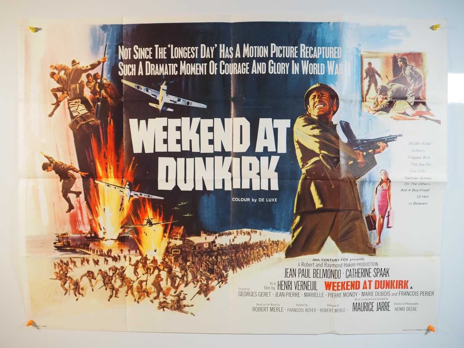 Lot 79 WEEKEND AT DUNKIRK (1966) UK Quad film poster