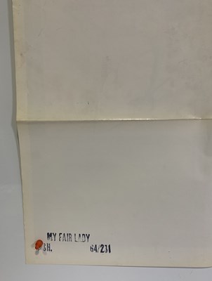 Lot 141 - MY FAIR LADY (1964) A US one-sheet movie...