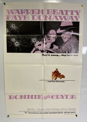 Lot 87 - BONNIE AND CLYDE (1967) A US one-sheet movie...