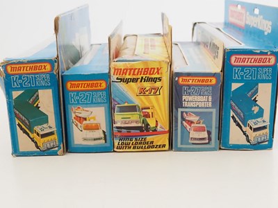 Lot 77 - A group of MATCHBOX Super Kings articulated...