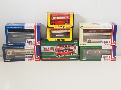 Lot 112 - A group of CORGI 1:50 scale diecast buses...