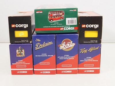 Lot 112 - A group of CORGI 1:50 scale diecast buses...