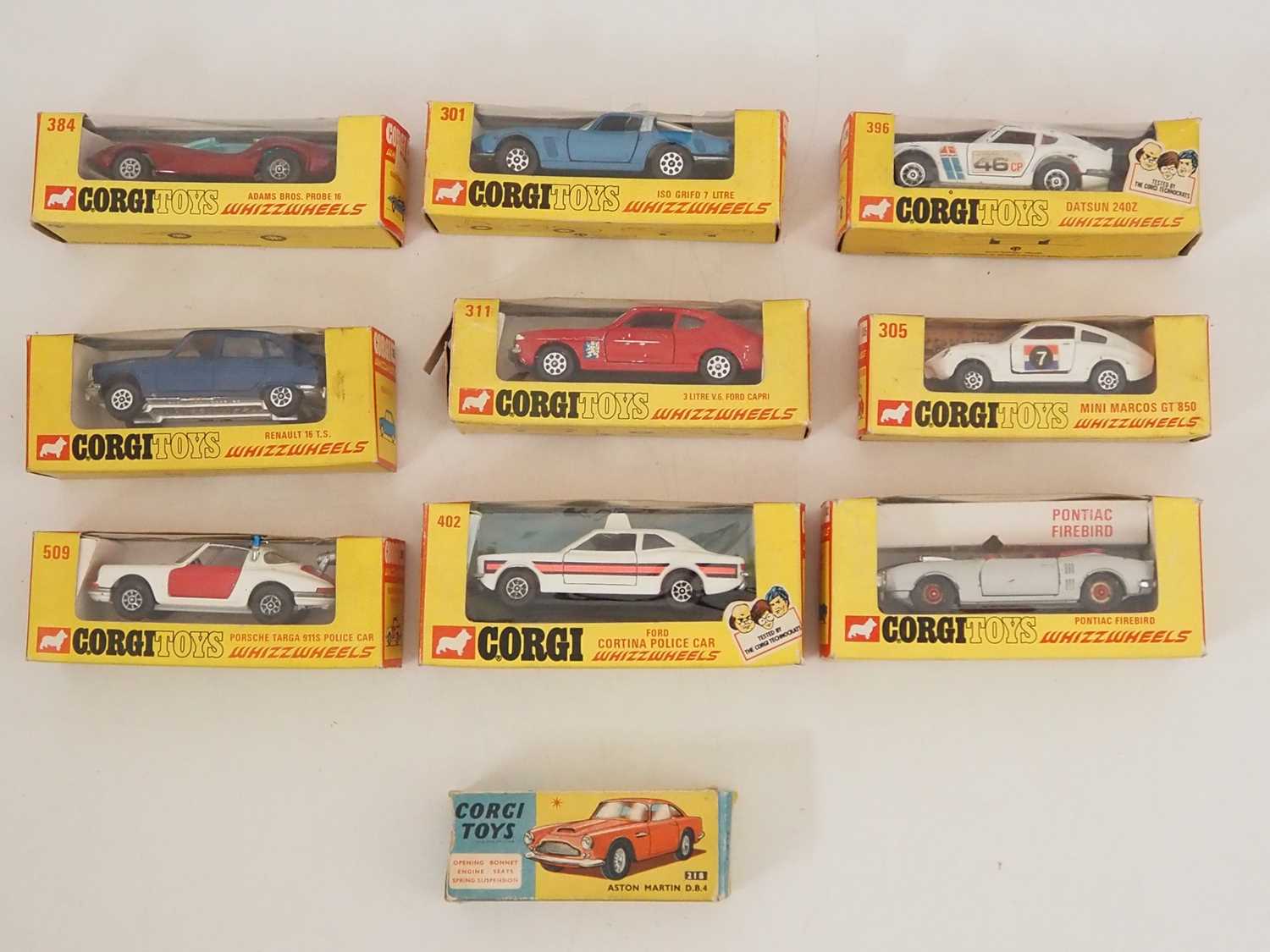 Lot 120 - A group of vintage CORGI diecast cars