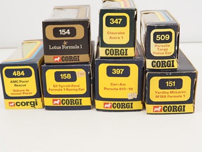 Lot 121 - A group of vintage CORGI diecast racing cars...