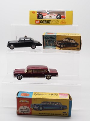 Lot 206 - A group of CORGI diecast cars comprising: a...