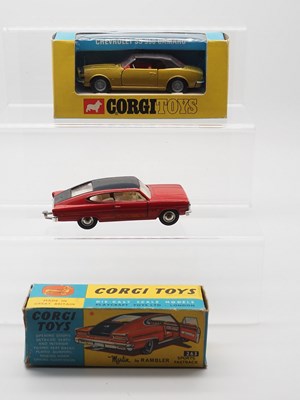 Lot 207 - A pair of CORGI diecast cars comprising a 263...