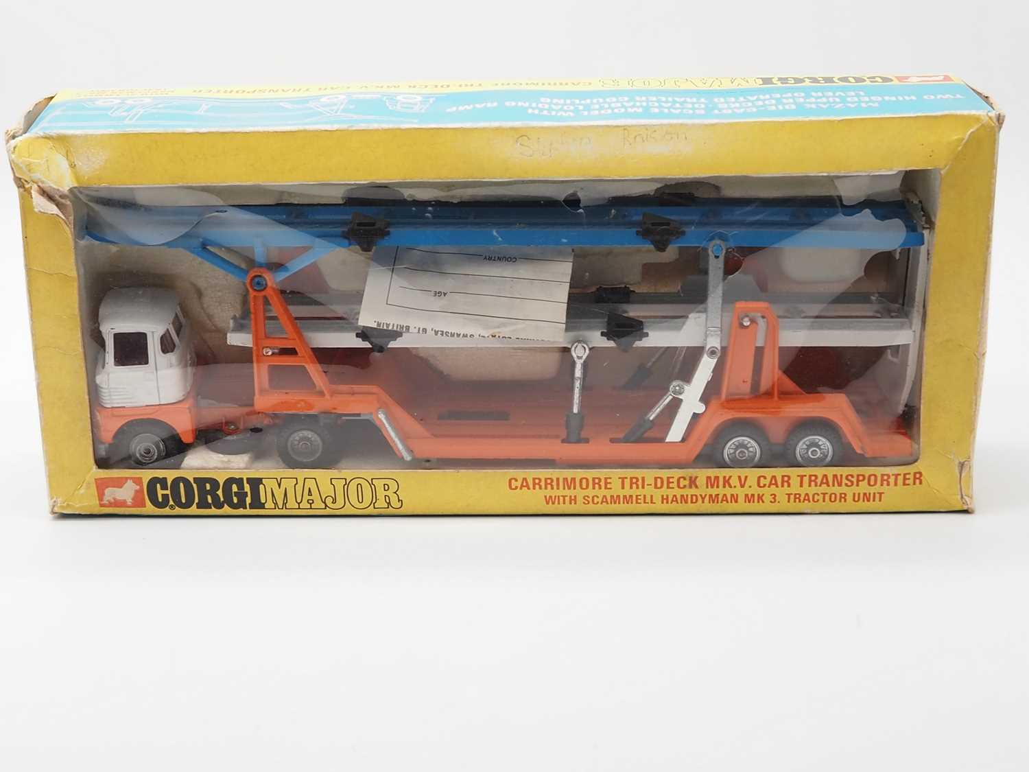 Lot 208 - A CORGI MAJOR 1146 Carrimore Tri-Deck MKV