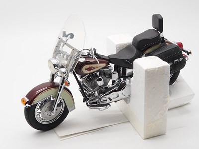 Lot 217 - A FRANKLIN MINT 1:10 scale diecast Harley...