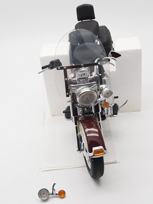 Lot 217 - A FRANKLIN MINT 1:10 scale diecast Harley...