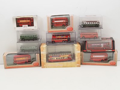 Lot 235 - A group of 1:76 scale diecast buses by EFE and...