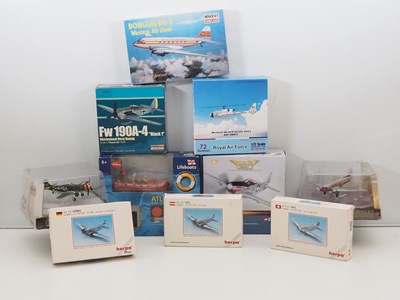 Lot 243 - A mixed group of diecast aircraft mostly in...