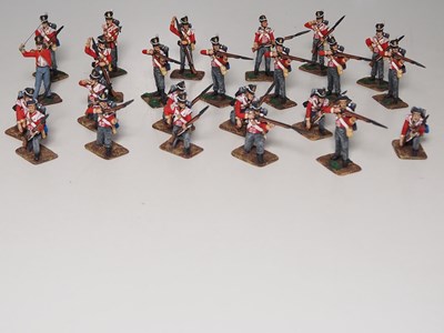 Lot 310 - A group of 24 Napoleonic painted white metal...