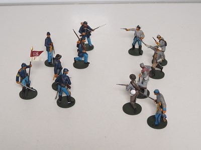 Lot 317 - A group of unboxed American Civil War figures...