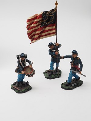 Lot 319 - A group of unboxed American Civil War figures...