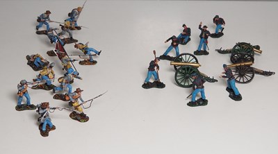 Lot 324 - A group of figures and cannons by COLLECTORS...