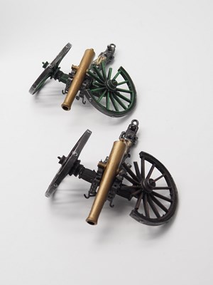 Lot 324 - A group of figures and cannons by COLLECTORS...