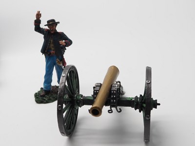 Lot 324 - A group of figures and cannons by COLLECTORS...