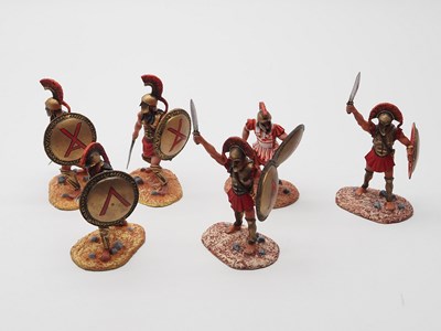 Lot 345 - A group of Greek Spartan swordsmen hand...