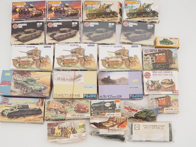 Lot 373 - A quantity of mostly 1:76 scale unbuilt...