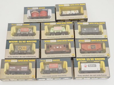 Lot 437 - A mixed group of WRENN OO gauge wagons - VG in...