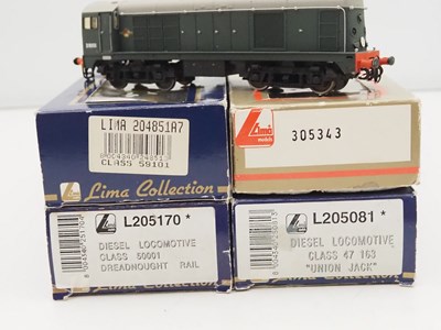 Lot 457 - A group of OO gauge LIMA diesel locomotives in...