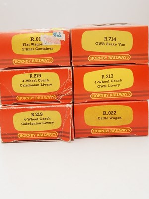 Lot 479 - A group of HORNBY OO gauge wagons and vans...