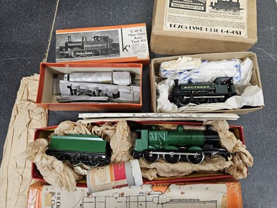 Lot 518 - A group of OO gauge part built white metal...