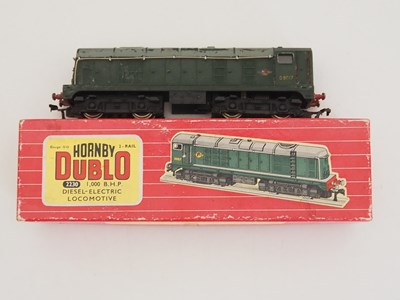 Lot 551 - A pair of HORNBY DUBLO OO gauge diesel...