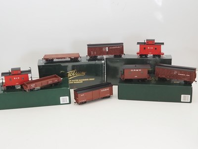 Lot 613 - A group of SPECTRUM On30 scale freight cars in...