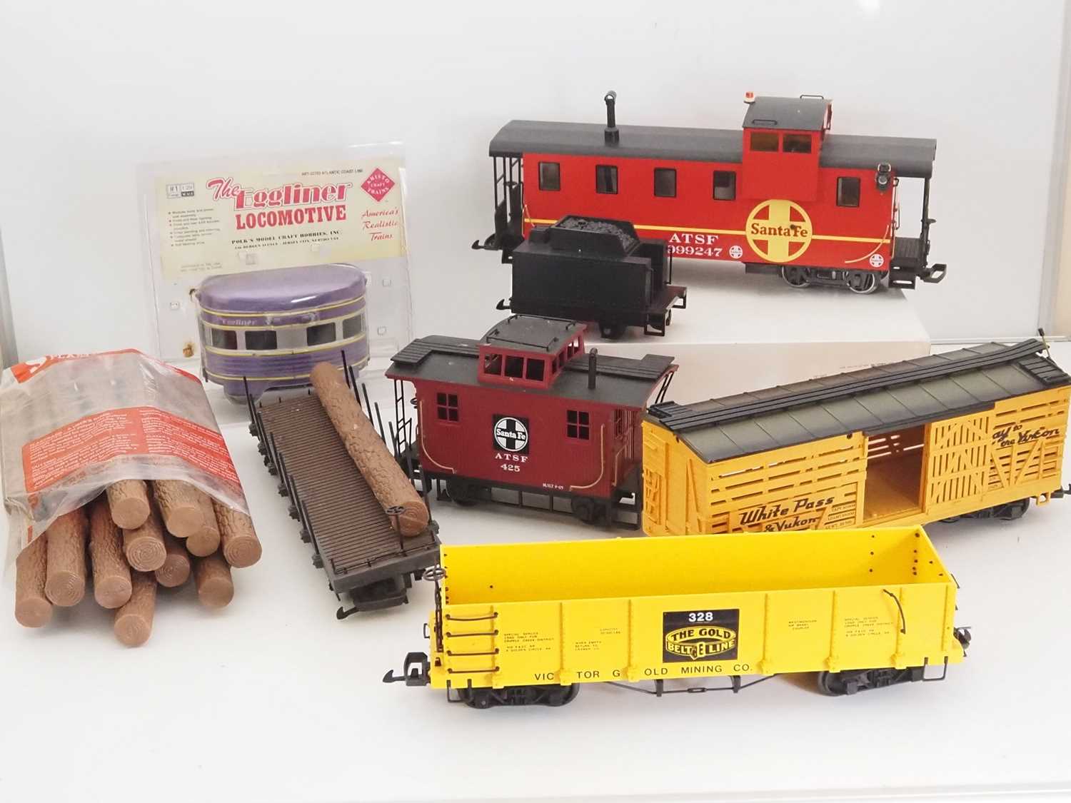 Lot 618 - A group of G gauge rolling stock by LGB and...