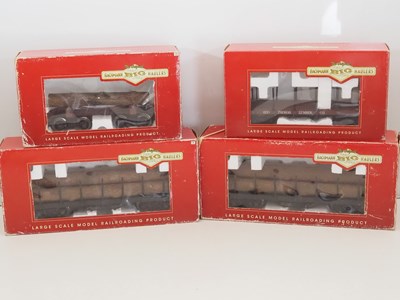 Lot 625 - A group of BACHMANN Big Haulers G scale flat...