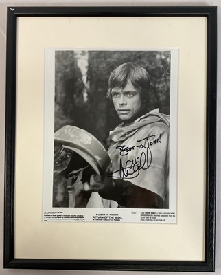 Lot 346 - STAR WARS - A Mark Hamill dedicated and...