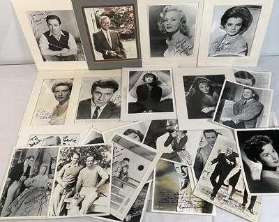 Lot 300 - A collection of movie star autographed...