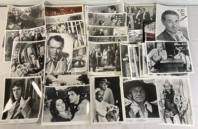 Lot 339 - A collection of male movie star autographs on...